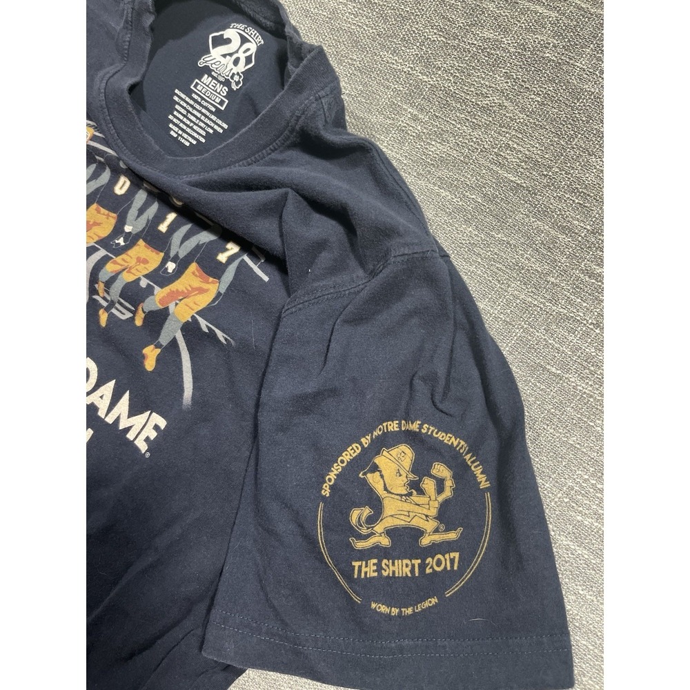 The Shirt Notre Dame Fighting Irish Football T-Shirt Men's M Navy/Gold 2017 - Picture 3 of 8